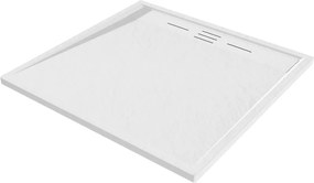 Mexen Amon piatto doccia quadrato SMC 80 x 80 cm, bianco - 4F108080