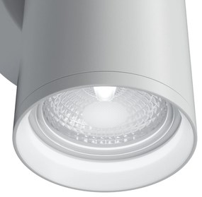 Applique Da Parete Moderno Focus S Alluminio Bianco 2 Luci Gu10 10W