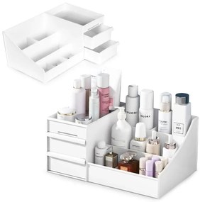 Organizzatore di cosmetici 26,5 x 16 x 11,5 bianco