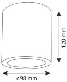 Faretto LED RGBW dimmerabile JUPITER 1xE27/6,5W/230V Ø 9,8 cm grigio