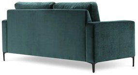Divano in velluto blu turchese, 158 cm Harmony - Kooko Home
