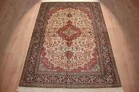 Kashmir Tappeto 150 x 220 (Indian) Annodato A Mano