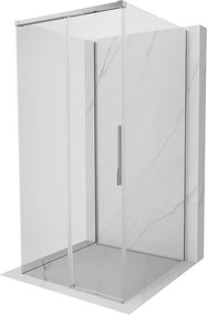 Mexen Rox-3S cabina doccia scorrevole a 3 lati 90 x 90 cm, trasparente, cromo - 8C2-090-090-01-00-3S