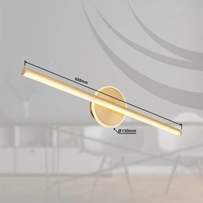 Globo 41924M - Illuminazione a LED per specchi da bagno PEPE LED/10W/230V IP44 oro