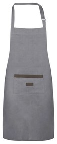 Grembiule cucina 85x60 cm grigio in cotone