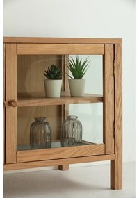 Mobile TV di colore naturale con effetto rovere 160x50x40 cm Ceci – MOME