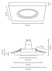 Spot-Light 2515174 - Lampada LED da incasso VITAR 1xGU10/5W/230V