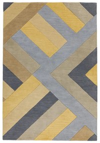 Tappeto grigio e giallo Big Zig, 120 x 170 cm Reef - Asiatic Carpets