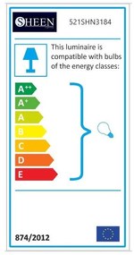 Lampada a sospensione nera Berceste, ø 34 cm - Opviq lights