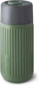 Tazza da viaggio verde in vetro 340 ml – Black + Blum