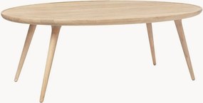 Tavolino da salotto ovale in legno di quercia Accent