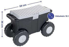 Cassetta da giardino su ruote - Maximex