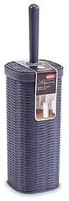 Portascopino Elegance in plastica effetto midollino 11,5x40 cm – Vari colori, BLU NAVY