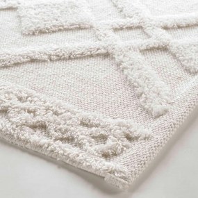 Tappetino per il bagno bianco 50x80 cm Gladis – douceur d'intérieur