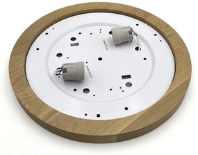 Brilagi - LED Plafoniera BELLADONNA 2xE27/15W/230V diametro 40 cm color crema/quercia