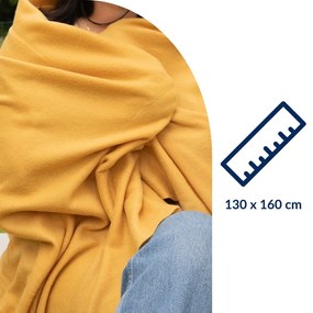 Coperta blu in vello 130x160 cm Riso – Tiseco Home Studio