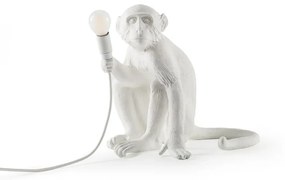 Monkey Sitting Lampada da Tavolo Bianco - Seletti