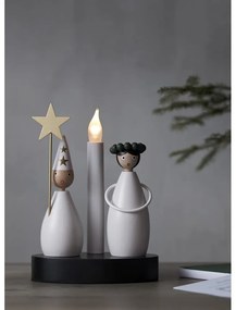 Decorazione luminosa in bianco e nero con motivo natalizio Christmas Joy - Star Trading