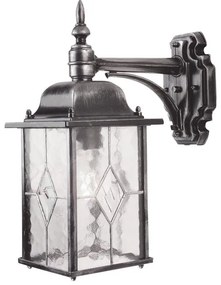 Applique classico chic da esterno WX2 nero IP23 1X E27 ELSTEAD