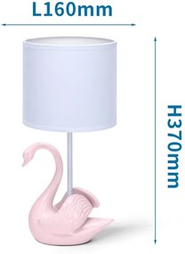 Aigostar - Lampada per bambini 1xE14/40W/230V swan rosa