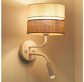 Brilagi - Applique ROYAL YUTE 1xE27/15W/230V + 1xG9/6W beige/color crema/bianco