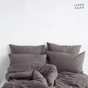 Lenzuola grigio scuro per letto singolo 135x200 cm Dark Grey - Linen Tales