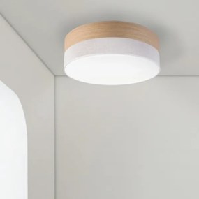 Plafoniera LED SIRJA WOOD LED/36W/230V diametro 45 cm bianco/quercia