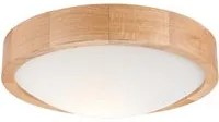 Lampada a Soffitto Anello, Marrone, Legno, 27x27x3 cm, EPIKASA