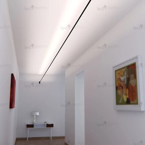 Banda 25m per Profilo Sospeso STARLINE per strisce LED Largh.16mm Nera Variante Lunghezza 25 Metri
