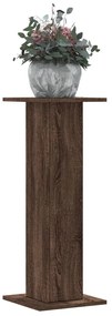 Supporti Per Piante 2 Pz Rovere Marrone 30x30x80 Cm Truciolato /