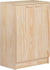 Armadio basso Vita ASTIGARRAGA in legno, rovere L 65 x H 96 x P 36 cm 2 ante