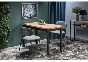 Tavolo da pranzo KINDOR rovere Wotan/nero