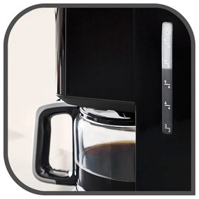 Macchina da caffè con filtro nero Smart'n'light CM600810 - Tefal