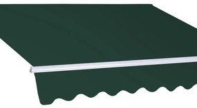 Tenda da sole a bracci estensibili mod. T137, L 2.5 x 2 m verde