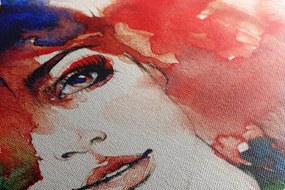 Stampa su tela – Ritratto astratto di donna