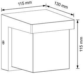 Applique a LED da esterno MORGAN LED/10W/230V IP54