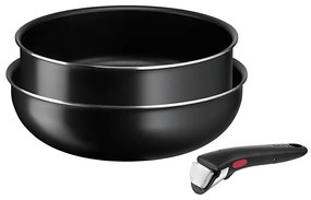 Tefal - Set di teglie 3 pz INGENIO EASY COOK &amp; CLEAN BLACK