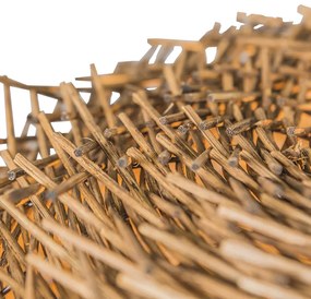 Lampada a sospensione rustica in rattan marrone - Hatch 45