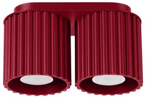 Sollux SL.1820 - Faretto AURA 2xGU10/10W/230V rosso