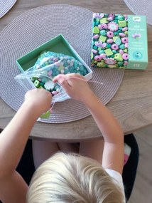 Perline in legno - foglie e fiori