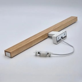 Brilagi-Illuminazione a LED per specchi da bagno WOODY MIRROR LED/12W/230V IP44 quercia/bianco