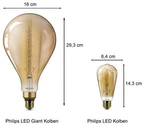 Lampadina LED Philips E27/5W/230V 2000K - VINTAGE