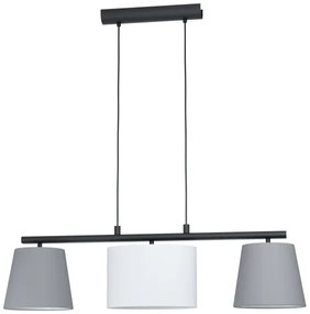 Eglo 55207 - Lampadario a sospensione con filo ALMEIDA 3xE14/25W/230V grigio