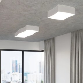 Sollux SL.1054 - Plafoniera SQUARE 2xE27/60W/230V bianca