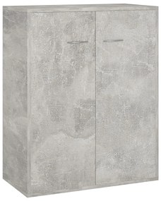 Credenza calcestruzzo grigio 60x30x75 cm in truciolato