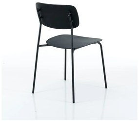 Sedie da pranzo nere in un set di 2 Primary - Tomasucci