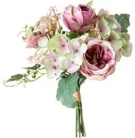 Set 3 Bouquet Artificiali Cabbage Rose 35 cm