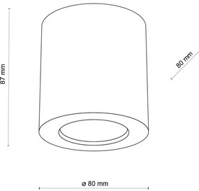 Faretto EVE 1xGU10/10W/230V faggio