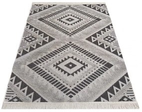 Originale tappeto grigio in stile scandinavo Larghezza: 160 cm | Lunghezza: 230 cm