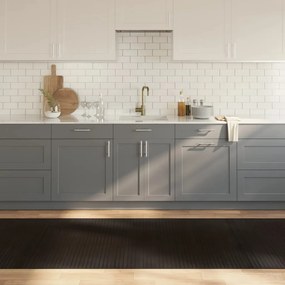 Tappeto Rettangolare Marrone Scuro 100x1000 Cm İn Bambù /